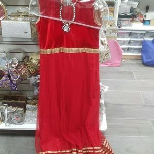 Blood Red Indian Dress